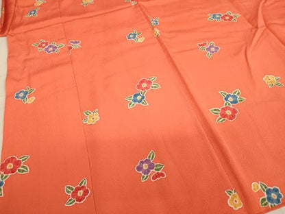 平和屋着物∵女の子 十三参り 子供 祝着 舞花文 正絹 逸品 AABB5626ja
