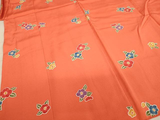 平和屋着物∵女の子 十三参り 子供 祝着 舞花文 正絹 逸品 AABB5626ja