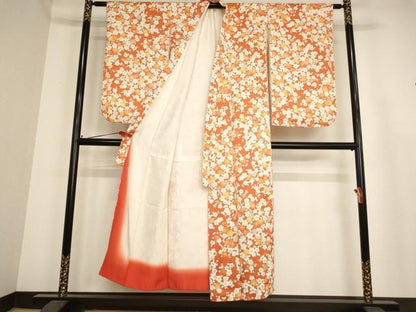 平和屋着物∵女の子 十三参り 子供 祝着・長襦袢・袋帯セット 枝梅文 逸品 AABB5657ja