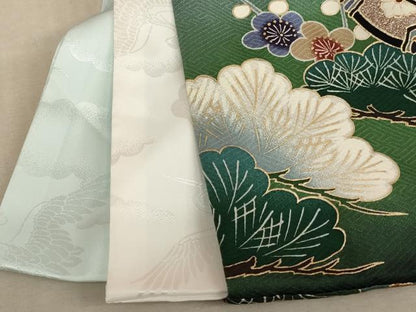 平和屋着物[]お宮参り　男の子　祝着　産着　初着　のしめ　兜　吉祥草花文　暈し染め　金彩　逸品　AABB5778ja