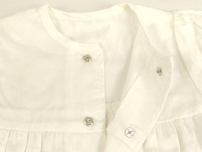 平和屋本店[]お宮参り　女の子　ベビードレス　帽子　スタイ3点セット　レース　50cmサイズ　箱付き　AABB5814ja