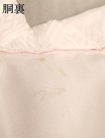 平和屋着物[]子供　女の子　長襦袢　袷　飛鶴花地紋　薄桜色　半衿刺繍　AABB5821ja