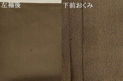 平和屋着物＊夏物 男性 小紋 紗 霞文 AABB5846st
