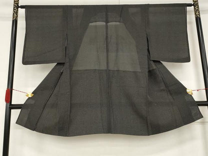 平和屋着物▽羽織　スリーシーズン　春夏秋　塵除け　十字　黒地　洗える着物　AABB5847st