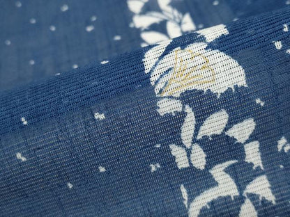 平和屋着物＊夏物 小紋 絽 草花間道 洗える着物 AABB5849st