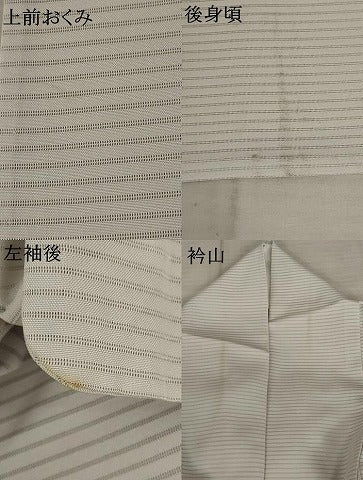 平和屋着物＊夏物 訪問着 絽 草花文 正絹 逸品 AABB5850st