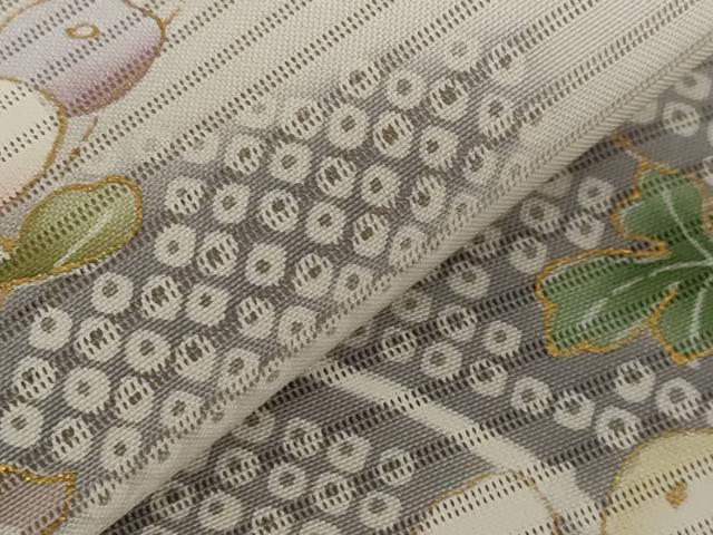 平和屋着物＊夏物 訪問着 絽 草花文 正絹 逸品 AABB5850st