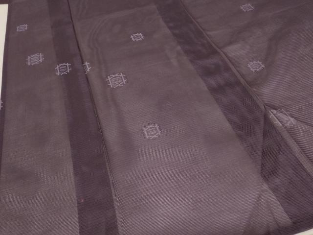 平和屋着物＊夏物 小紋 絽 舞花文 洗える着物 AABB5857st