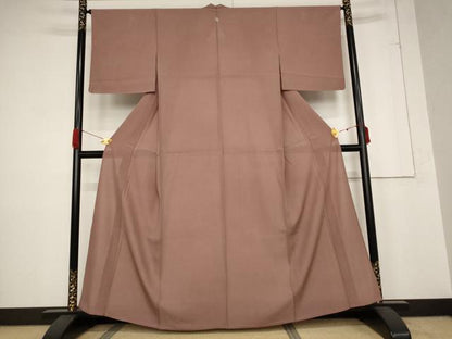 平和屋着物＊夏物 色無地 絽 蘇芳香色 正絹 逸品 AABB5859st