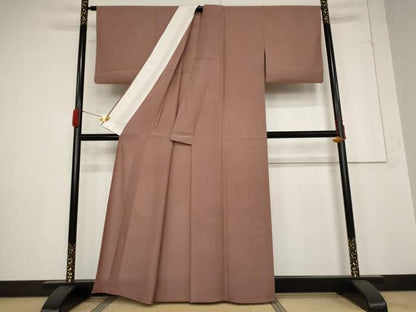 平和屋着物＊夏物 色無地 絽 蘇芳香色 正絹 逸品 AABB5859st