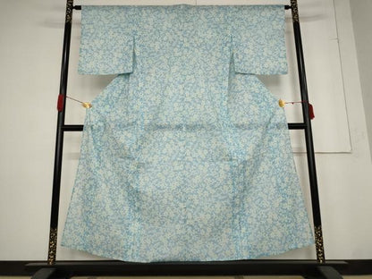 平和屋着物＊夏物 小紋 紗 花づくし AABB5862st
