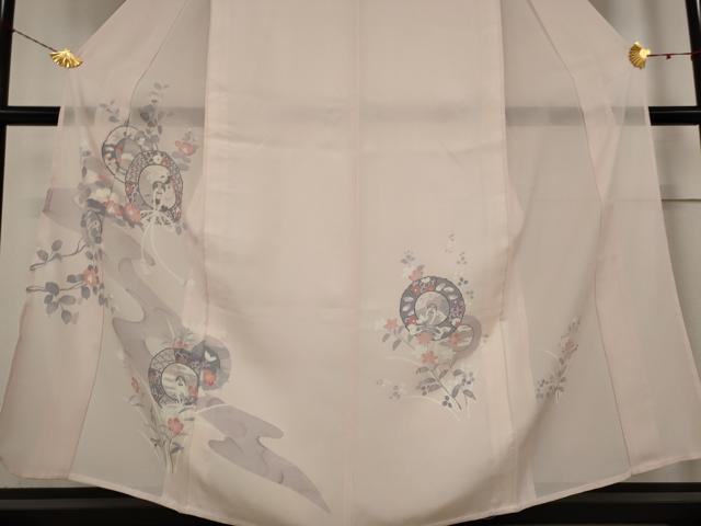 平和屋着物＊夏物 訪問着 絽 鏡裏花文 正絹 逸品 未使用 AABB5866st