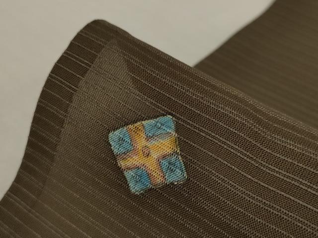 平和屋着物＊夏物 小紋 紗 色紙重ね文 ロング丈 正絹 逸品 AABB5868st