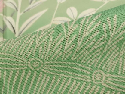 平和屋着物＊夏物 訪問着 絽 草花文 暈し染め 銀彩 正絹 逸品 AABB5872st
