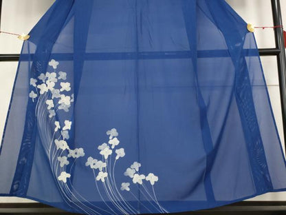 平和屋着物＊夏物 訪問着 絽 草花文 洗える着物 AABB5873st