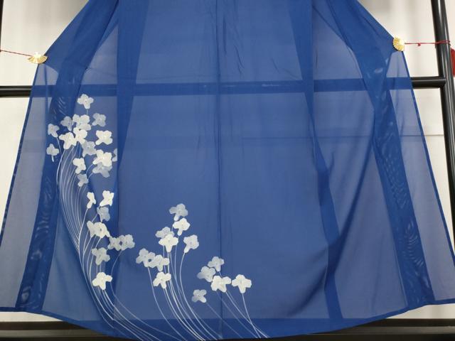 平和屋着物＊夏物 訪問着 絽 草花文 洗える着物 AABB5873st