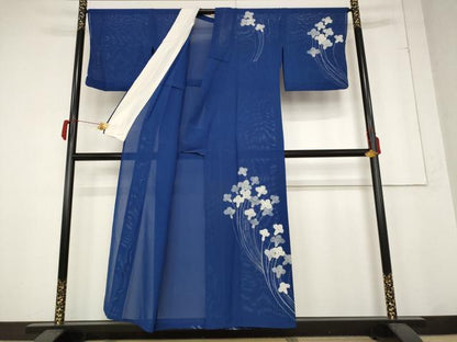 平和屋着物＊夏物 訪問着 絽 草花文 洗える着物 AABB5873st