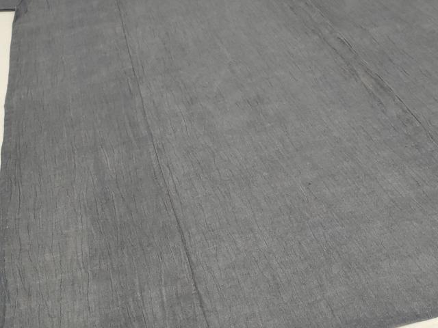 平和屋着物＊夏物 男性 小千谷ちぢみ 鈍色 麻 AABB5880st
