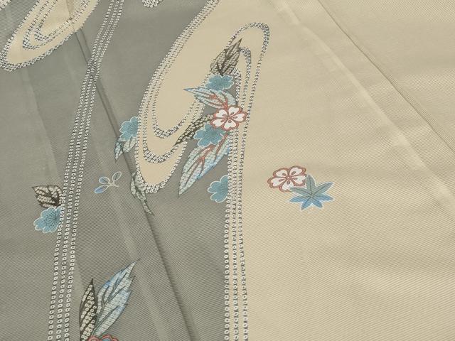 平和屋着物＊夏物 訪問着 絽 舞花文 洗える着物 AABB5883st