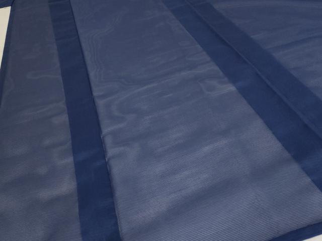 平和屋着物＊夏物 色無地 絽 留紺色 洗える着物 AABB5884st