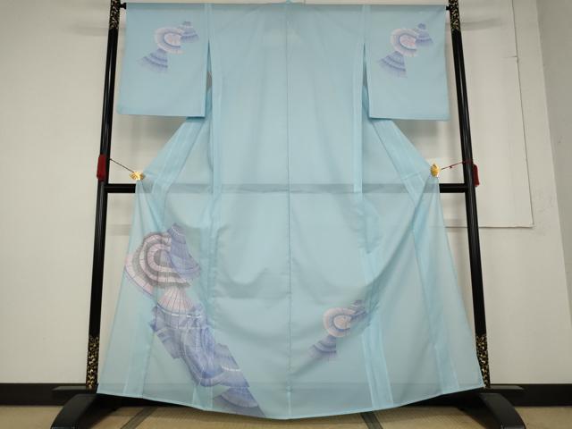 平和屋着物＊夏物 訪問着 絽 番傘 洗える着物 AABB5886st