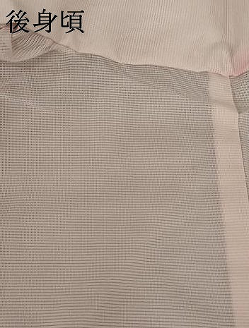 平和屋着物＊夏物 小紋 絽 舞花文 洗える着物 AABB5888st