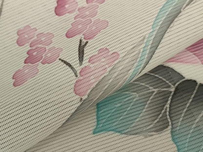 平和屋着物＊夏物 訪問着 絽 草花文 洗える着物 未使用 AABB5890st