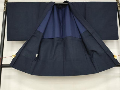 平和屋着物▽男性 単衣 アンサンブル 霞文 ウール AABB5898st