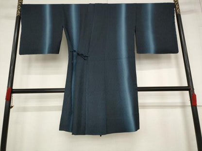 平和屋着物▽道中着 スリーシーズン 春夏秋 塵除け 和紗羅 暈し染め 反端付き 正絹 逸品 未使用 AABB5899st