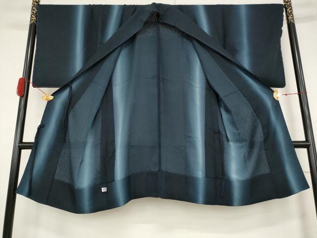 平和屋着物▽道中着 スリーシーズン 春夏秋 塵除け 和紗羅 暈し染め 反端付き 正絹 逸品 未使用 AABB5899st