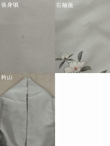 平和屋着物＊夏物　訪問着　絽　枝花文　洗える着物　AABB5901st
