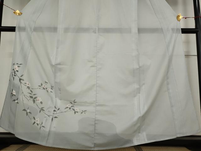 平和屋着物＊夏物　訪問着　絽　枝花文　洗える着物　AABB5901st