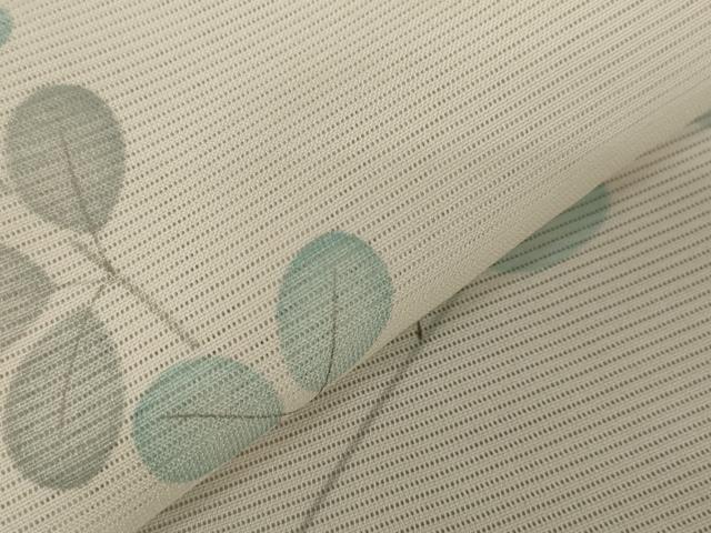 平和屋着物＊夏物 小紋 絽 草花文 洗える着物 AABB5906st