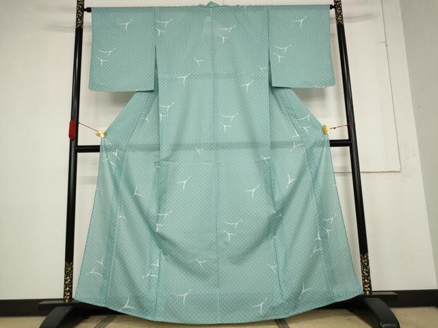 平和屋着物＊夏物 小紋 絽 飛鳥文 洗える着物 未使用 AABB5912st