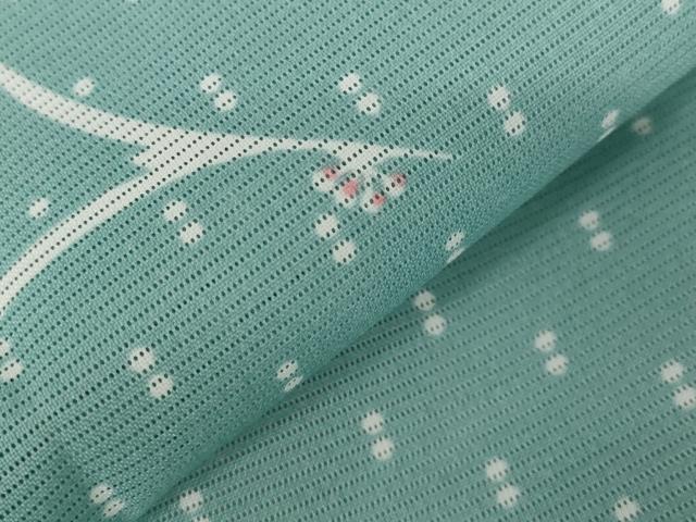 平和屋着物＊夏物 小紋 絽 飛鳥文 洗える着物 未使用 AABB5912st