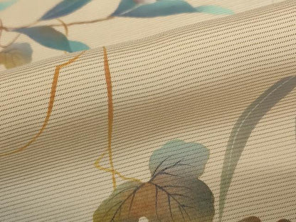 平和屋着物＊夏物 訪問着 絽 作家物 草花文 暈し染め 正絹 逸品 AABB5917st
