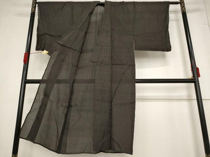 平和屋着物＊夏物 男性 小紋 紗 絣柄 AABB5921st