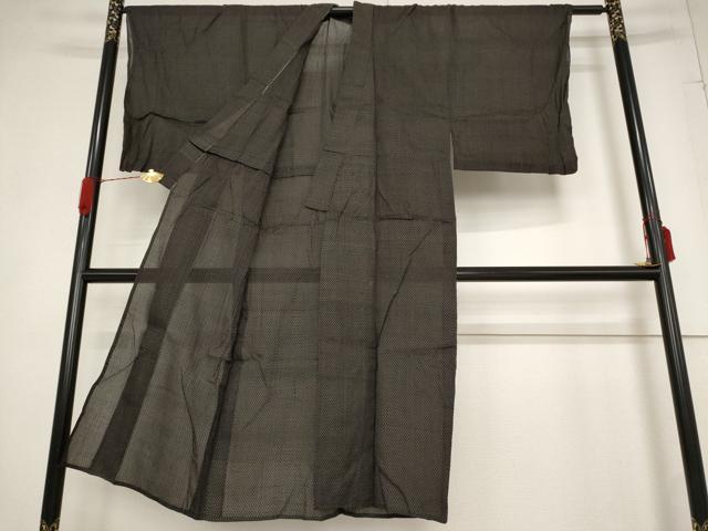 平和屋着物＊夏物 男性 小紋 紗 絣柄 AABB5921st