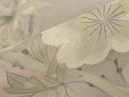 平和屋着物＊夏物 訪問着 絽 手描き 草花文 暈し染め 正絹 逸品 AABB5922st