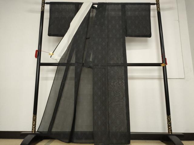 平和屋着物＊夏物 本場大島紬 夏大島 花菱文 正絹 逸品 AABB5926st