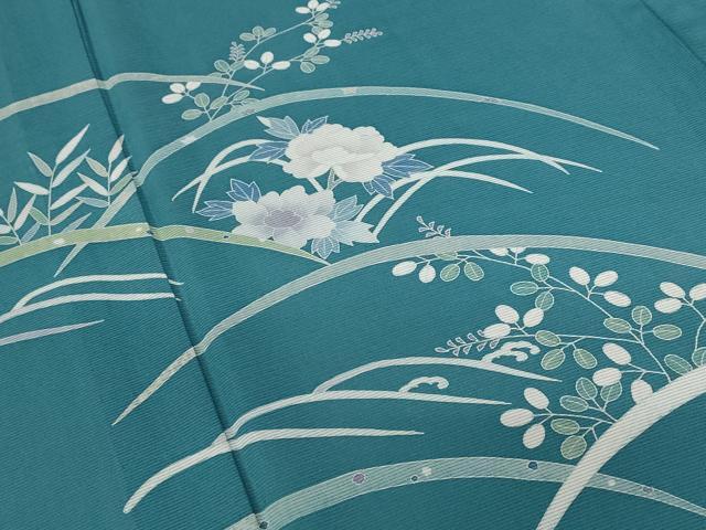 平和屋着物＊夏物　訪問着　絽　芝花文　ロング丈　正絹　逸品　未使用　AABB5927st
