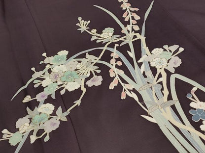 平和屋着物＊夏物 訪問着 絽 草花文 金彩 正絹 逸品 AABB5928st
