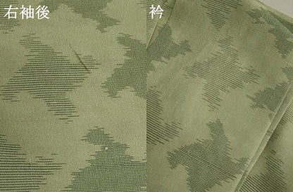 平和屋着物＊夏物 紗紬 抽象文様 正絹 逸品 AABB5930st