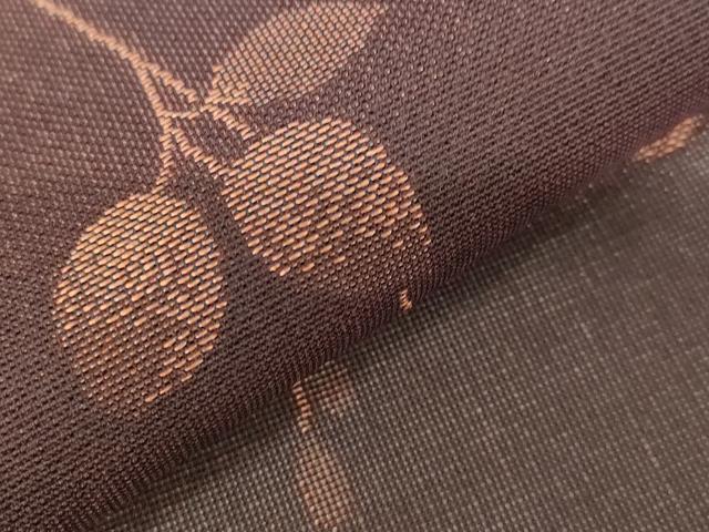 平和屋着物＊夏物 小紋 紗 枝葉文 正絹 逸品 AABB5941st
