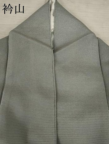 平和屋着物＊夏物 本加賀友禅作家 成竹登茂男監修 色無地 絽縮緬 桔梗鼠色 正絹 逸品 AABB5944st