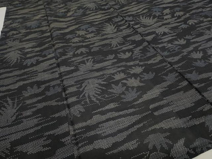 平和屋着物＊夏物 本場大島紬 夏大島 9マルキ 風景文 正絹 逸品 AABB5954st