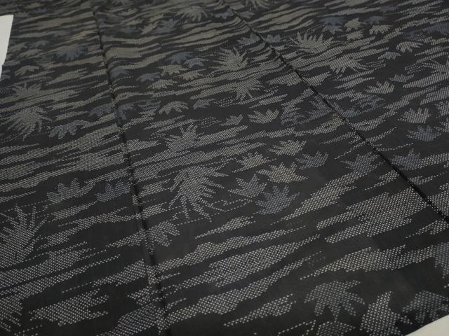 平和屋着物＊夏物 本場大島紬 夏大島 9マルキ 風景文 正絹 逸品 AABB5954st