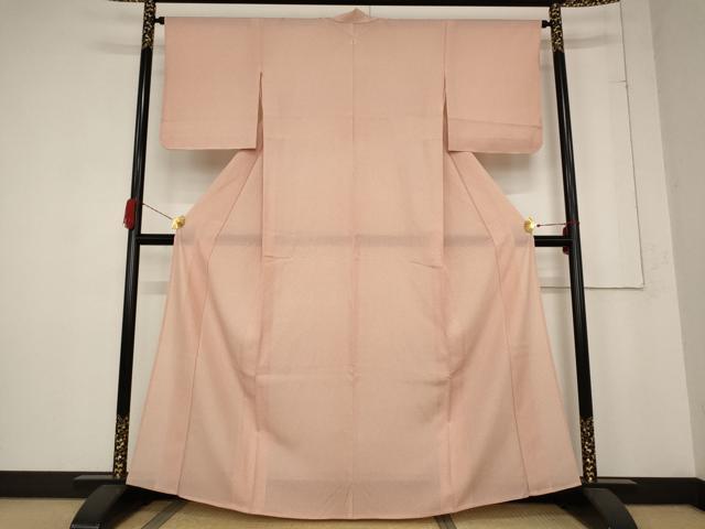 平和屋着物＊夏物 江戸小紋 絽 南天文 反端付き 正絹 逸品 未使用 AABB5956st