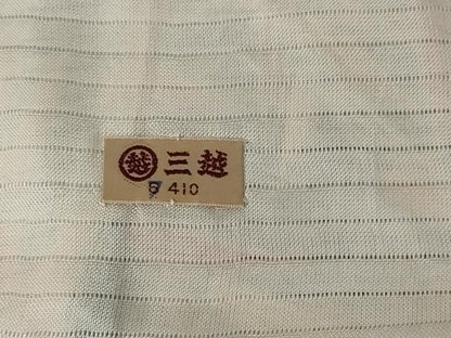 平和屋着物＊夏物　小紋　絽　流水草花文　三越扱い　正絹　逸品　AABB5959st