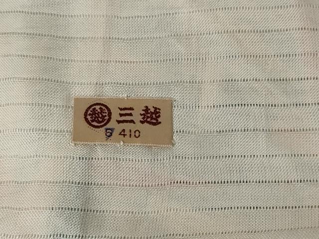平和屋着物＊夏物　小紋　絽　流水草花文　三越扱い　正絹　逸品　AABB5959st